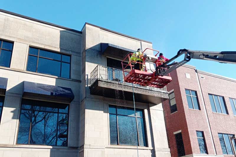 Commercial Building in Nashville TN being Cleaned by Restoration Experts